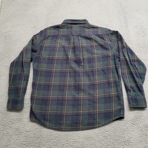 Eddie Bauer Shirt Mens XL Green Flannel Outdoors Medium Weight Casual Campcore - Picture 6 of 14